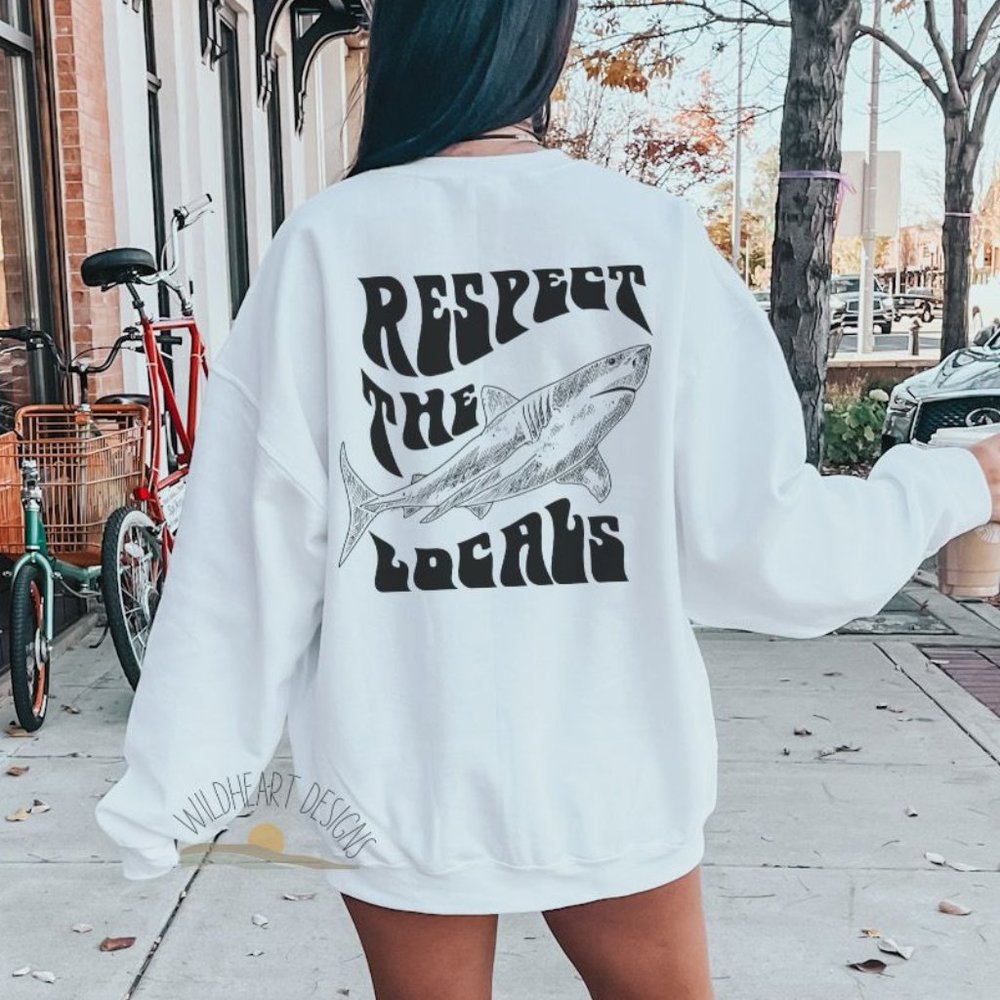 Respect The Locals Sweatshirt - White